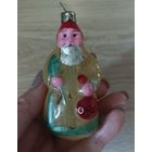 Елочные игрушки, стекло, дед мороз.