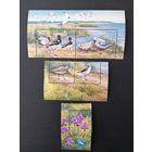 Украина 2002 Две сцепки марок и марка из блока Mi.37 "Черноморский биосферный заповедник" (чистые**) Mi.515-519 каталог 2.00 евро