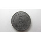Германия 5 пфеннигов 1915 А
