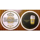 Подставка под пиво Warsteiner No 10 с надписью о вреде /Беларусь/