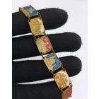 Коллекционный браслет. Винтаж. Достопримечательности. Эмаль.