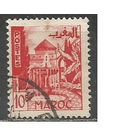 Французское Марокко. Дворик крепости г.Рабат. 1949г. Mi#303.