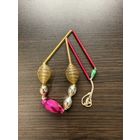 Старинные елочные бусы стеклярус К.17