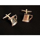 Запонки пивная кружка мужские