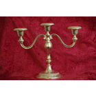 Подсвечник с серебрением ( высота  23,5 см , ширина 28 см )