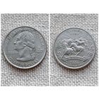 США 1 квотер 25 центов 2006D/Невада//животные/ FA