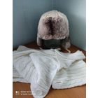 Комплект Шапка-ушанка с шарфом