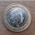 Великобритания 2 фунта 2016 г., 400 лет со дня смерти Уильяма Шекспира. Комедия, UC# 122