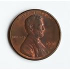 США. 1 цент 1990 г. D