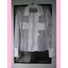 Белоснежная рубашка-сетка от ashley brooke, р.44. Новая.