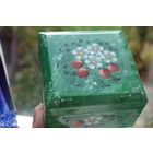 Шикарная расписная шкатулка "Земляника" 60-70 е гг СССР редкая