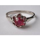 Кольцо серебро СССР 875 проба со звездой. Клеймо.  Размер 17