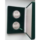 3 рубля 2009г.СПМД.Георгий Победоносец.Ag 999.унция . 2 шт.