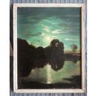 Картина маслом по картону, конец 80-х,художник неизвестен