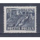 [1816] Польша 1951. Добыча угля.Шахтер в забое. MNH