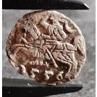 С РУБЛЯ! много лотов, Денарий 1556 года, Сигизмунд II, м.д. Вильно, Литва, ХОРОШИЙ!