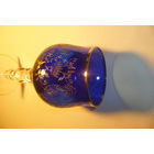 Бокал BOHEMIA Кобальт Золото Гравировка