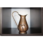 Медный кувшин для воды, не течет, высота 24,6 см., диаметр 7 см., вес 553 г.