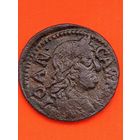 Солид (боратинка) 1665 г. польский герб. Ян II Казимир, без мц.