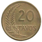 ПЕРУАНСКАЯ РЕСПУБЛИКА. 20 СЕНТАВО 1945