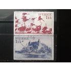 Швеция 1978 Туризм: птичий базар и замок, сцепка
