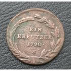 1 крейцер 1790 S Австрия