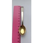 Кофейная ложка. Позолота. Вес 14,7 грамма. Серебро 916. 11 см. Не чищена. 200