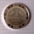 Валюты Европы 1 марка 2001г. стерео-вставка