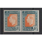 1937 Южная Африка ** Коронация George VI, сцепка 2 марки (SG 73)