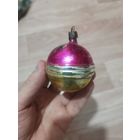 Советская елочная игрушка мяч
