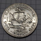 Португалия 100 эскудо 1989 года .Открытие Канарских островов.