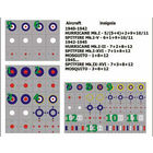 Декали для модели самолёта - диаметр большего круга ОЗ 20 мм.