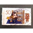 Марка Германия 1977 год 100 лет телефонной связи