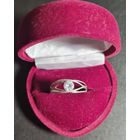 Красивое кольцо серебро 925, лот#17, С РУБЛЯ! МНОГО ЛОТОВ С РУБЛЯ БЕЗ МЦ!