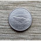 Werty71 США 1 квотер 25 центов 2005 Западная Вирджиния Мост