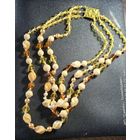 Бусы чехословакия замок 3 нитки редкость распродажа коллекции