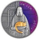 Камерун 1000 франков 2024г. "Станислав Лем. Магистр научной фантастики. Рассказы о пилоте Пирксе". Монета в капсуле; деревянном подарочном футляре; номерной сертификат; коробка. СЕРЕБРО 62,2гр.(2 oz).