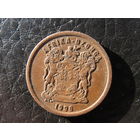 ЮАР.5 центов.1996. С 20 копеек. Распродажа коллекции. Смотрите другие лоты.