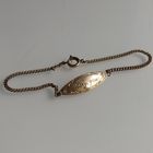 Нежный именной  немецкий браслет. 17,5 см.