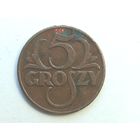 5 грош 1939 года. Польша. Монета А2-4-2