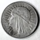 5 злотых, 1934 год. Ядвига с клеймом под лапой. VF.
