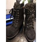 Полусапожки деми, р-р 39, замш натуральный