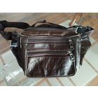 Кожаная сумка поясная