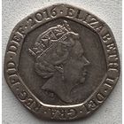 Великобритания 20 пенсов 2016 г.