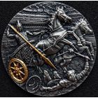Ниуэ 5 долларов, 2019 год.Первая монета в серии "Военное дело - Боевая колесница". Серебро 2 унции