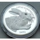 1 oz.  Заяц 2014г.  31,1г 999пр.