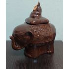 Игрушка пластмассовая снегурочка СССР. Винтажный слоник керамический  для хранения чая .