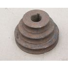 Шкив для электродвигателя станка тройной стальной