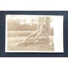 Фотооткрытка 1 Мировая война / Немецкий офицер / униформа - китель с погонами фуражка