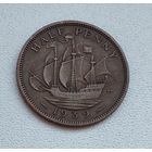 Великобритания 1/2 пенни, 1939 3-4-4